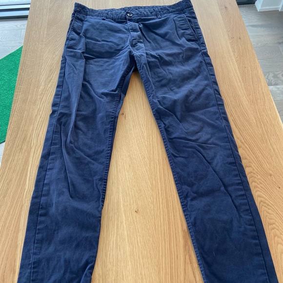 Zara Slim Fit Navy Pant - Picture 2 of 7